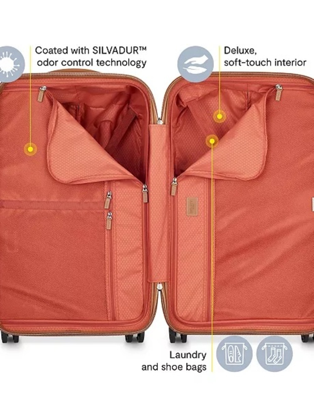 DELSEY Paris Chatelet Air 2.0 Hardside Luggage Spinner Wheels Suitcase 24medium - Picture 11 of 16